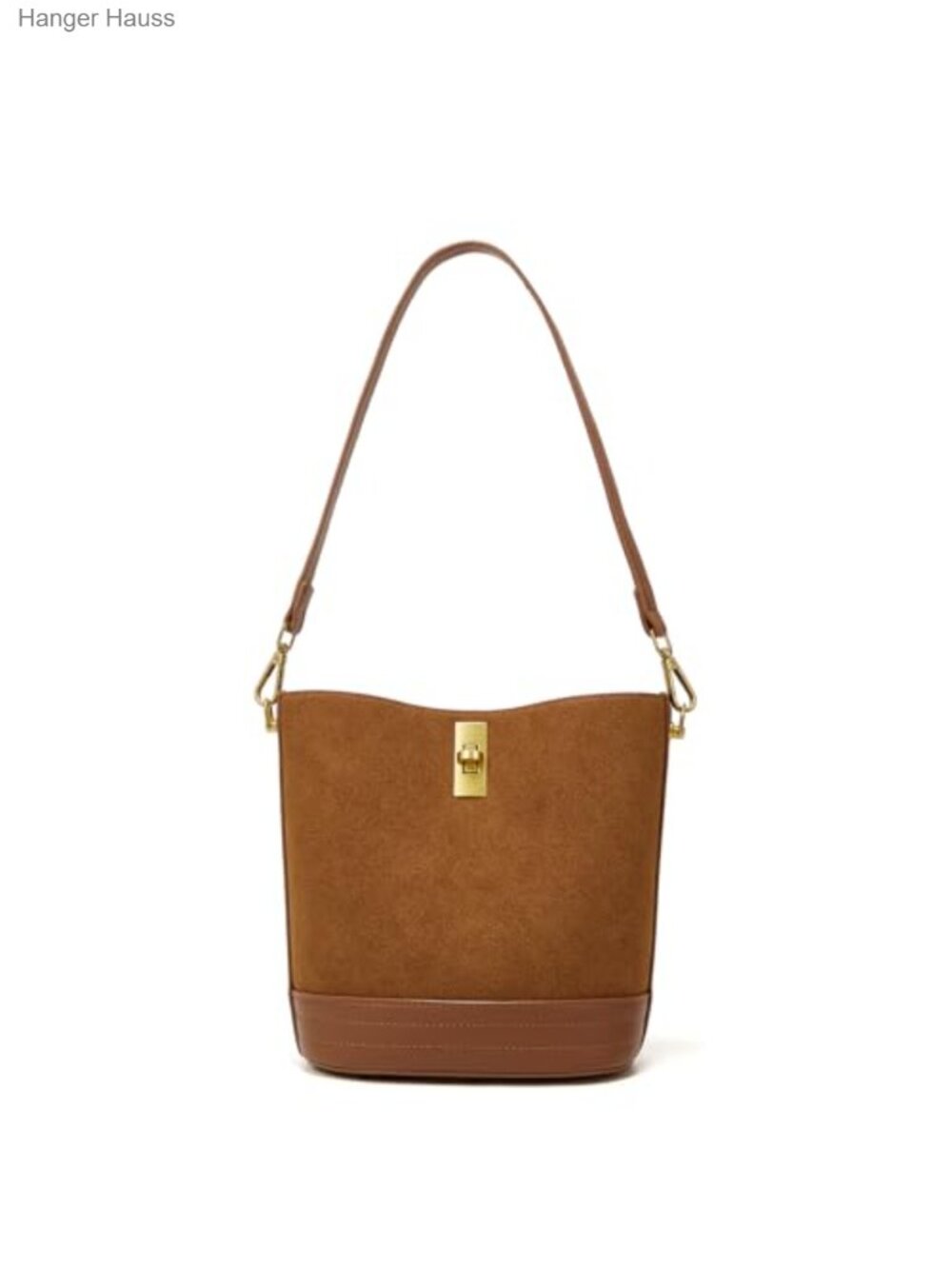 Mini Faux Suede Bucket Bag Crossbody Hobo Shoulder Purse